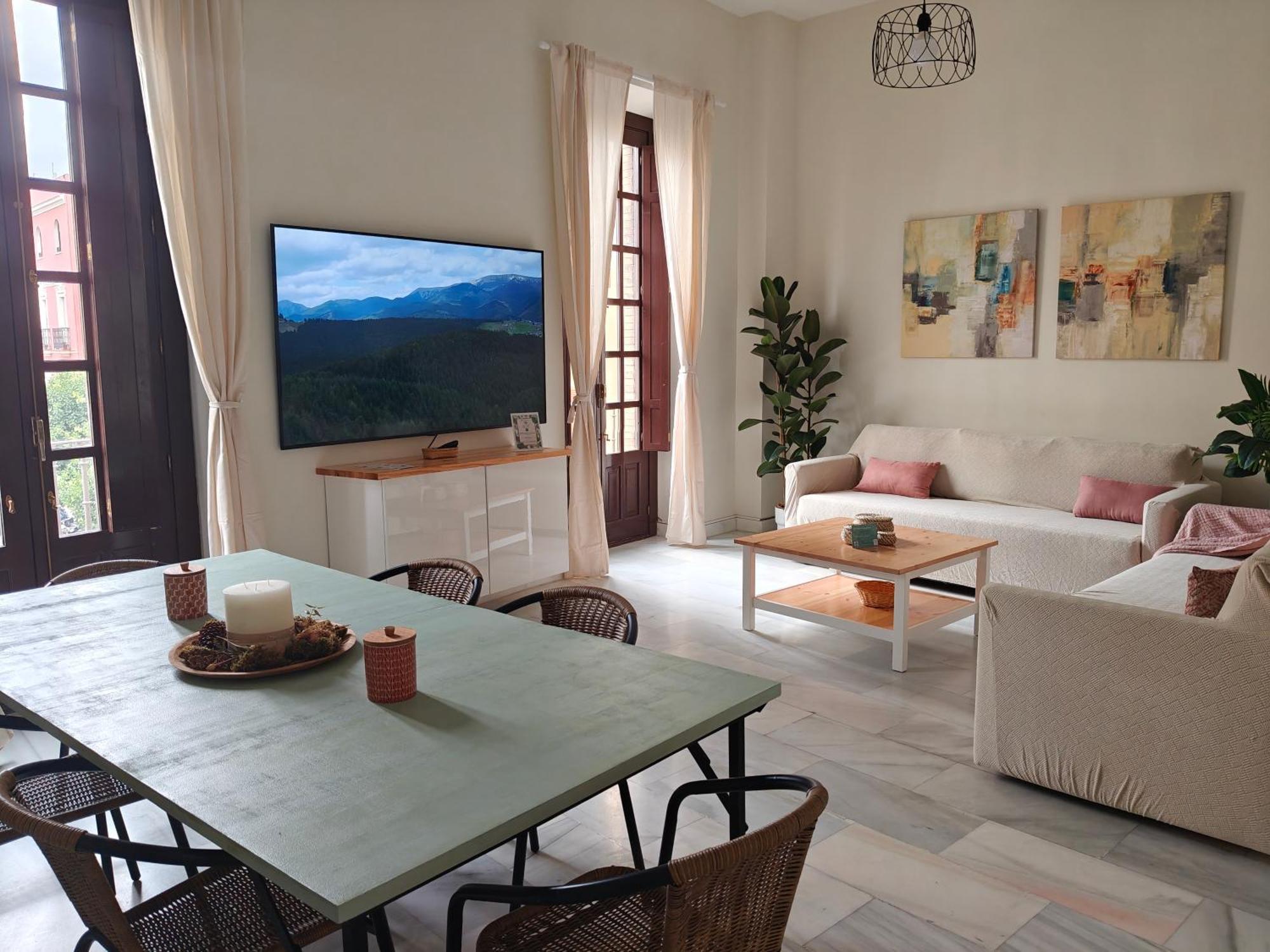 Charming Bright Apartment With Balconies On Cuesta Del Rosario Sevilla Kültér fotó